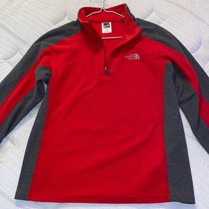 Boys North Face lightweight fleece quarter zip